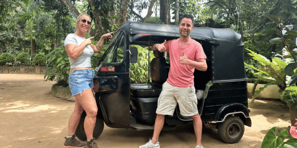 rain and kim with tuktuk