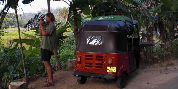 relaxing with tuktuk