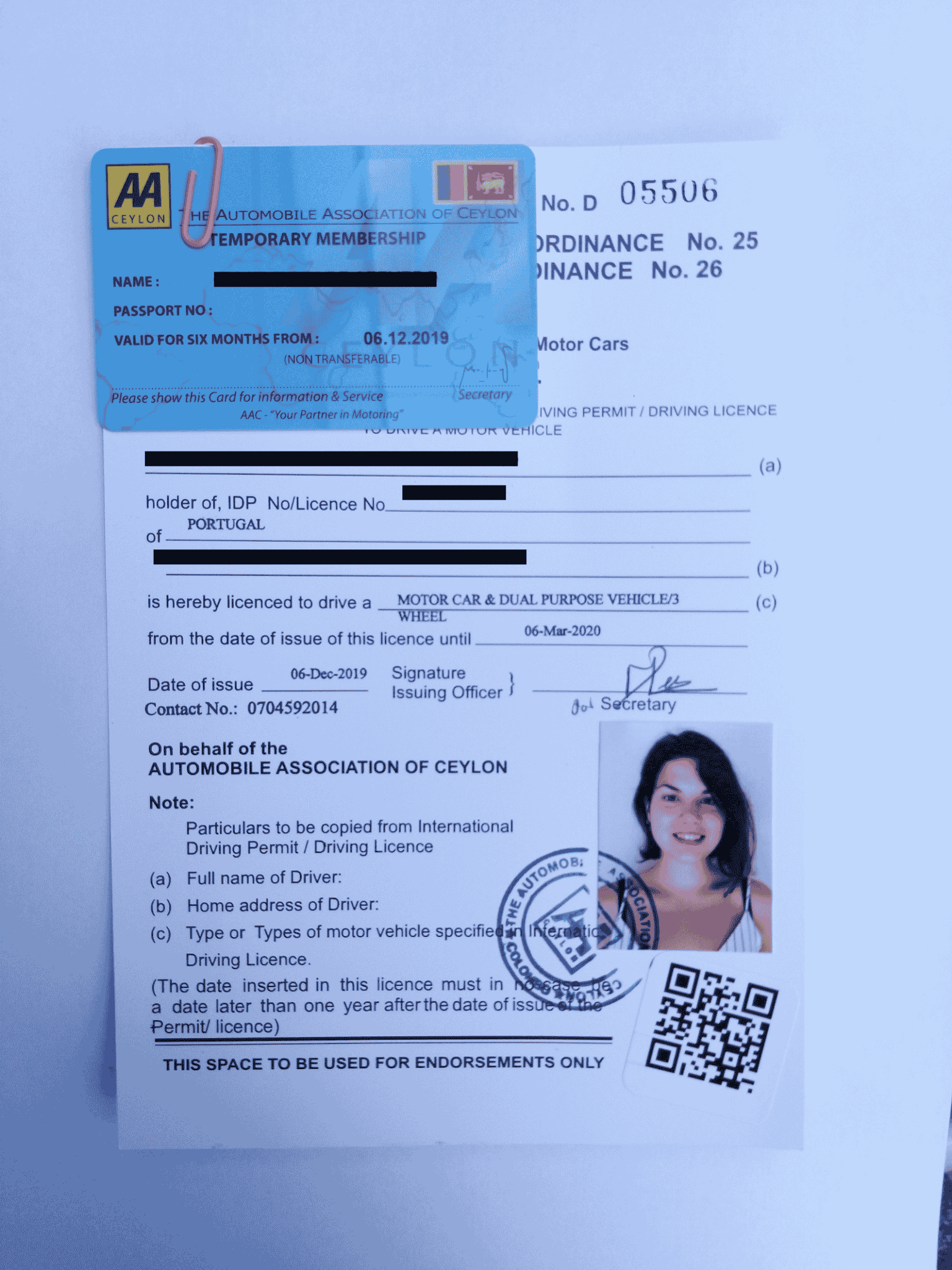 tuktuk Driver's license